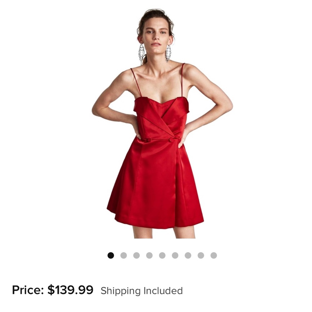 Zara red blazer dress